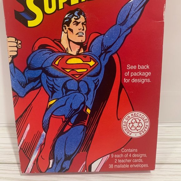Vintage American Greetings Superman Valentine Cards NIB - Picture 2 of 6